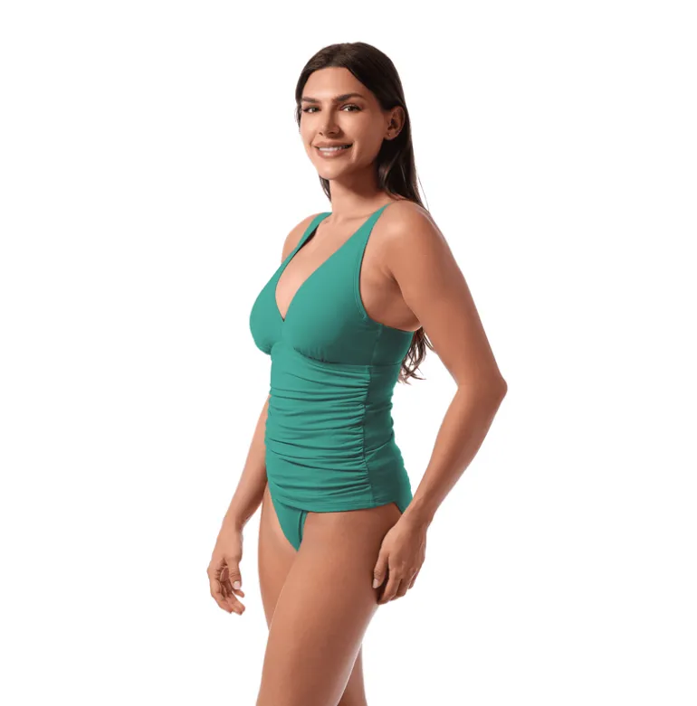 AMBER V-NECK TANKINI TOP