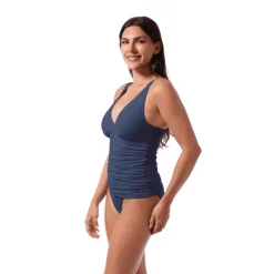 AMBER V-NECK TANKINI TOP