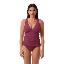 AMBER V-NECK TANKINI TOP