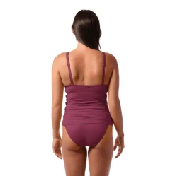 AMBER V-NECK TANKINI TOP