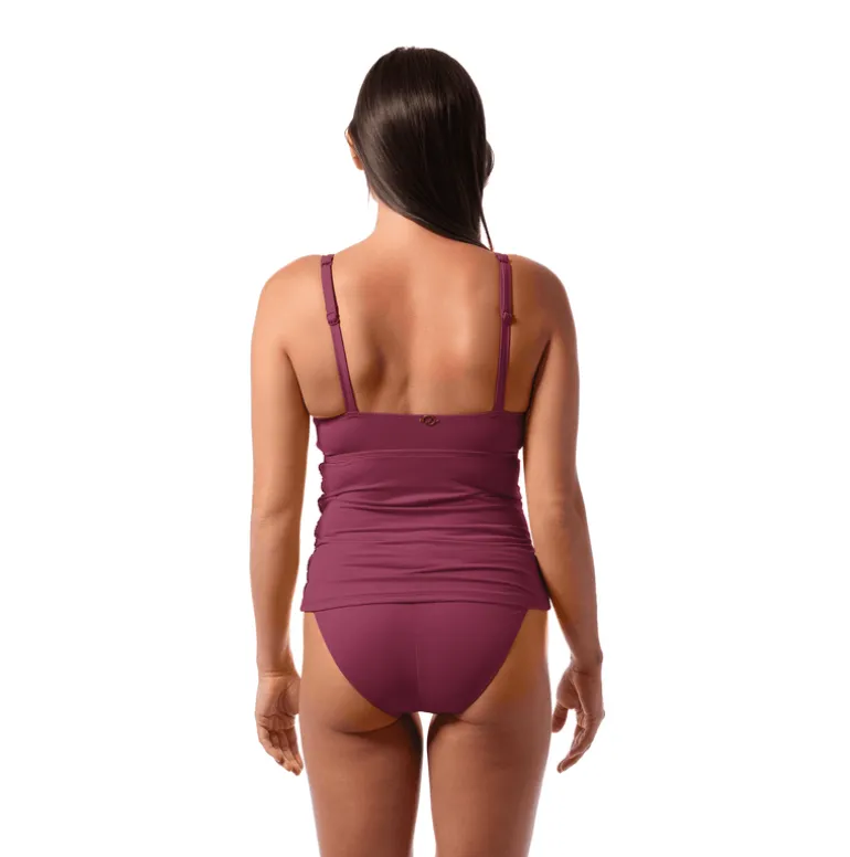 AMBER V-NECK TANKINI TOP