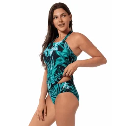 BOLD PARADISE BIANCA DRAPE TANKINI TOP