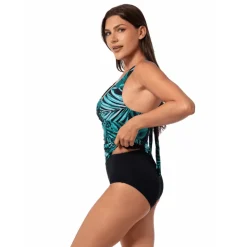 BOLD PARADISE LOUISE WRAP TANKINI TOP