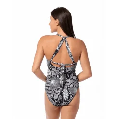 FOREST BLAST LOUISE WRAP TANKINI TOP