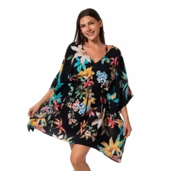 GARDEN PARTY JUNE SHORT TUNIC COVER UP