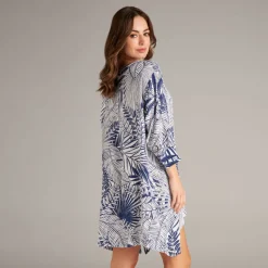 GLAMOROUS LEAVES LORETTA V TUNIC COVER UP
