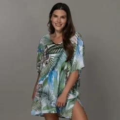 JUNGLE GLAM CELIA TUNIC COVERUP