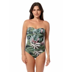 JUNGLE GLAM FLORA BANDEAU ONE PIECE