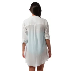 MARIE HIGH-LOW SHIRT COVERUP