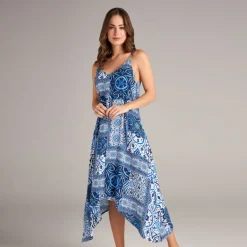 MOROCCAN TILES MAGGIE SCARF DRESS
