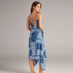 MOROCCAN TILES MAGGIE SCARF DRESS