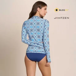 MOROCCAN TILES 24/7 SWIM RASH GUARD TEE TOP