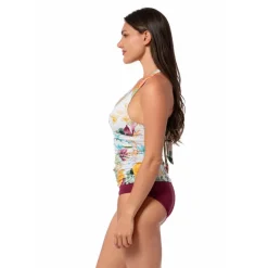 MYSTIC TROPIC LOUISE WRAP TANKINI TOP