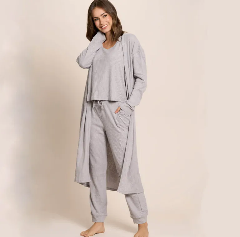 3 PIECE LOUNGE SET - DUSTER, TANK, PANT SET