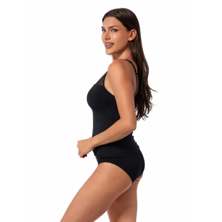 ROYAL BLACK ANDREA TANKINI TOP