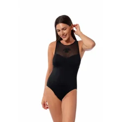 ROYAL BLACK DIANA HIGH NECK ONE PIECE