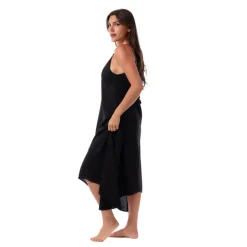 ROYAL BLACK MAGGIE SCARF DRESS