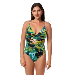 SUNSET MAGIC HELEN SURPLICE ONE PIECE