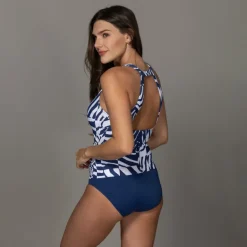 WILD CURVES GRACE HIGH NECK H-BACK ONE PIECE