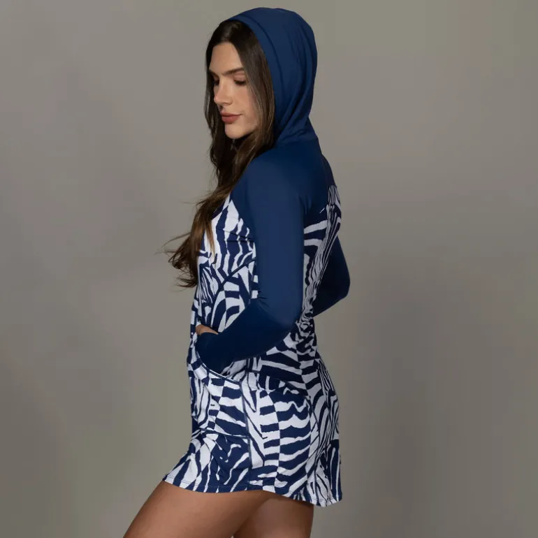WILD CURVES HOODIE DRESS